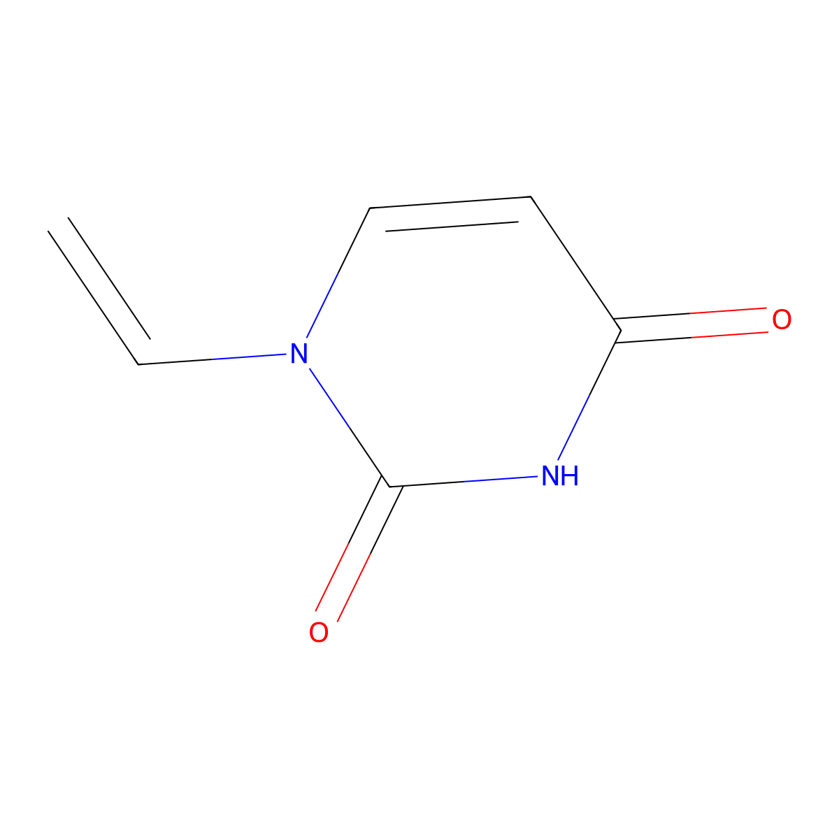 2,4(1H,3H)-Pyrimidinedione, ethenyl- molecular structure, CAS 105304-39-0