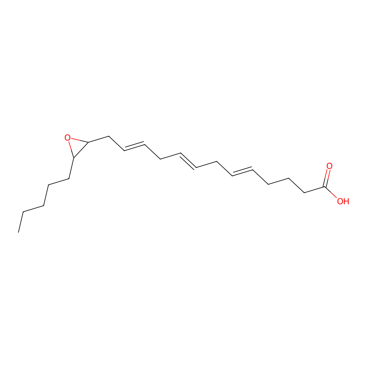 14(R),15(S)-Epoxy-(5Z,8Z,11Z)-eicosatrienoic acid molecular structure, CAS 105304-92-5