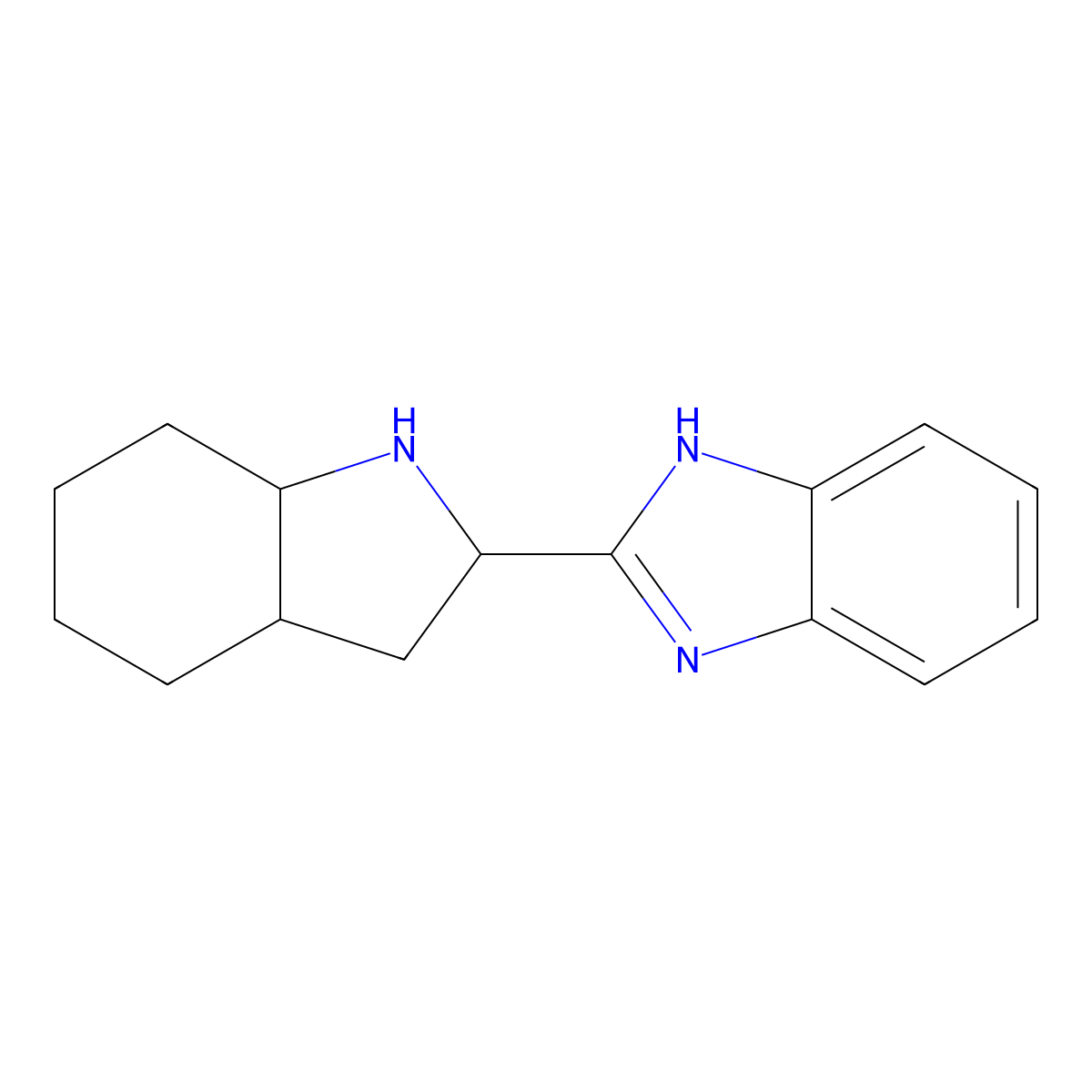 2-(octahydro-1H-indol-2-yl)-1H-1,3-benzodiazole molecular structure, CAS 1053071-55-8