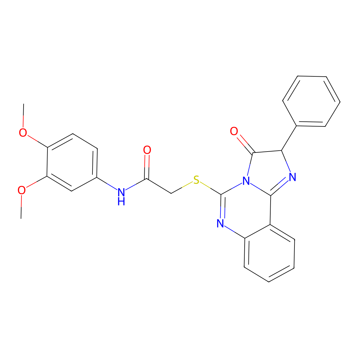N-(3,4-dimethoxyphenyl)-2-((3-oxo-2-phenyl-2,3-dihydroimidazo[1,2-c]quinazolin-5-yl)thio)acetamide molecular structure, CAS 1053081-63-2
