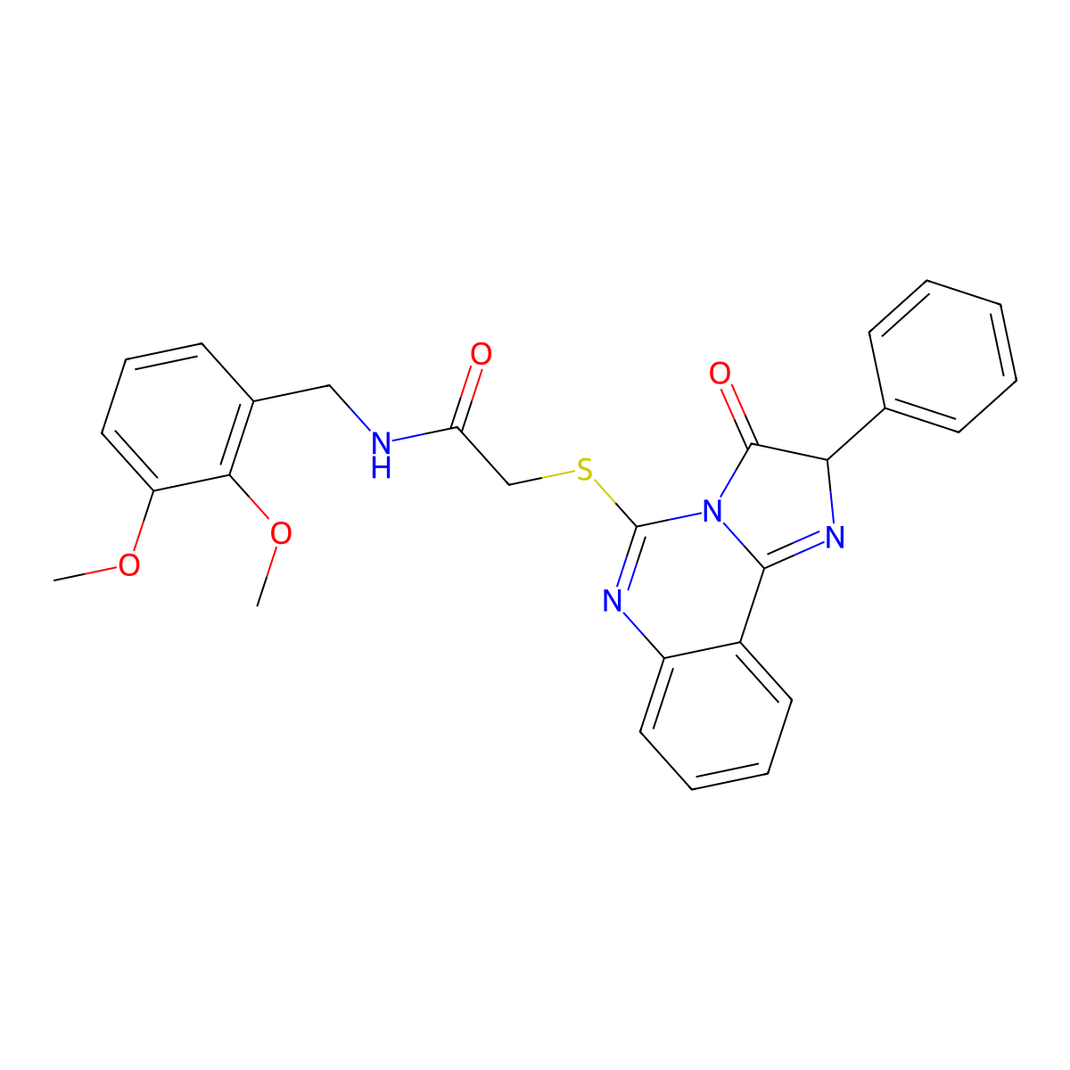 N-(2,3-dimethoxybenzyl)-2-((3-oxo-2-phenyl-2,3-dihydroimidazo[1,2-c]quinazolin-5-yl)thio)acetamide molecular structure, CAS 1053083-36-5