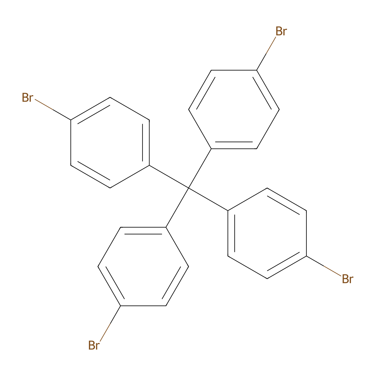 Tetrakis(4-bromophenyl)methane molecular structure, CAS 105309-59-9