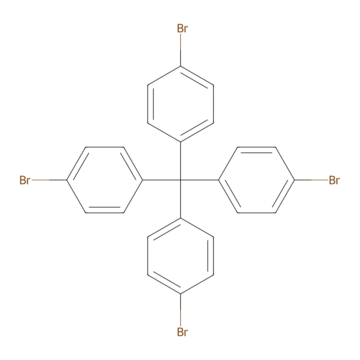 Tetrakis(4-bromophenyl)methane molecular structure, CAS 105309-59-9