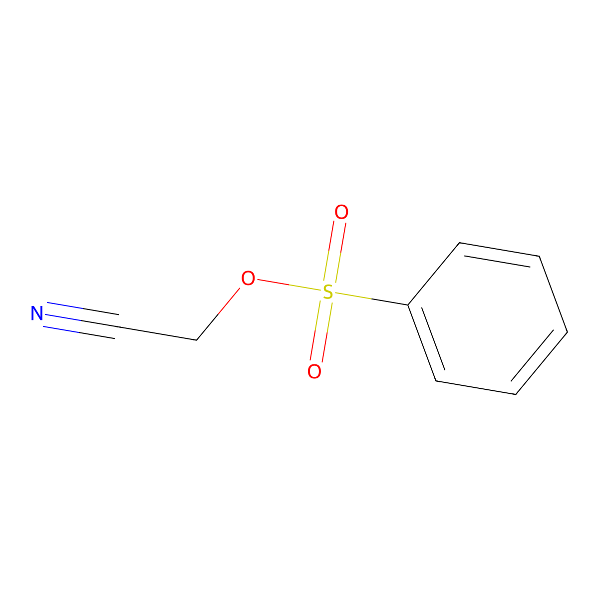 Cyanomethyl benzenesulphonate molecular structure, CAS 10531-13-2