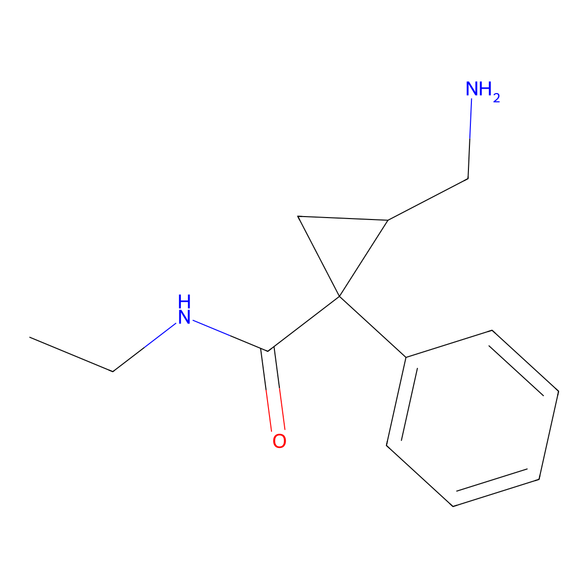 N-Desethyl Milnacipran molecular structure, CAS 105310-07-4