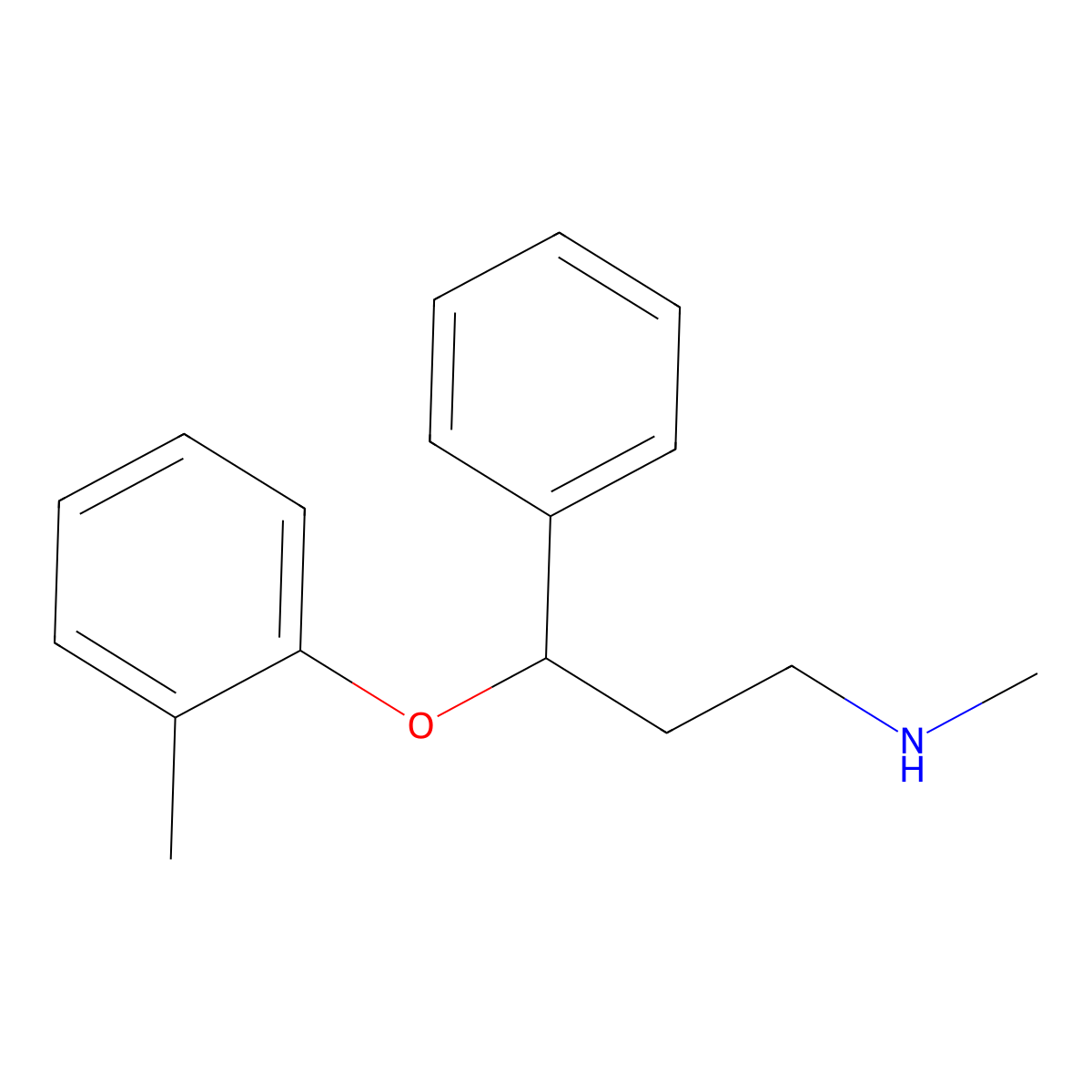 (+)-Tomoxetine molecular structure, CAS 105314-53-2