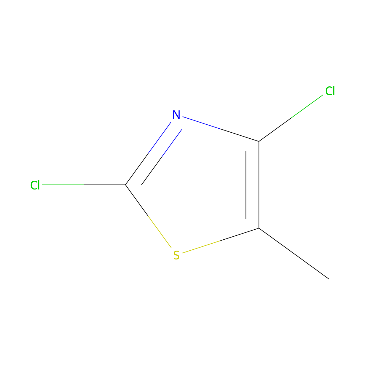2,4-Dichloro-5-methyl-1,3-thiazole molecular structure, CAS 105315-39-7