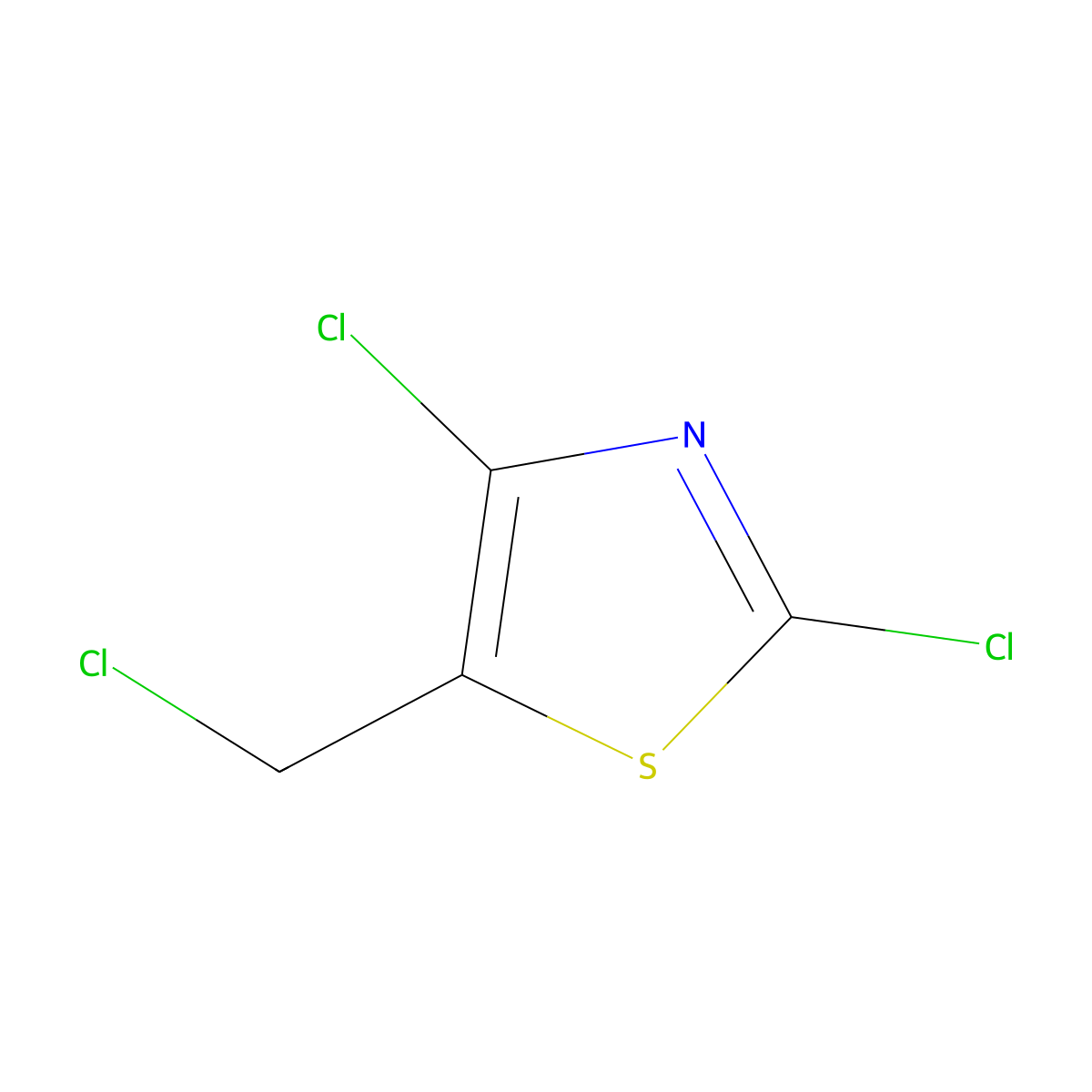 2,4-Dichloro-5-(chloromethyl)-1,3-thiazole molecular structure, CAS 105315-40-0