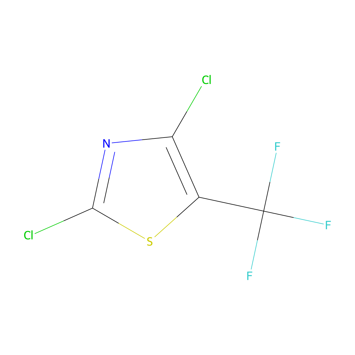 2,4-Dichloro-5-(trifluoromethyl)thiazole molecular structure, CAS 105315-48-8
