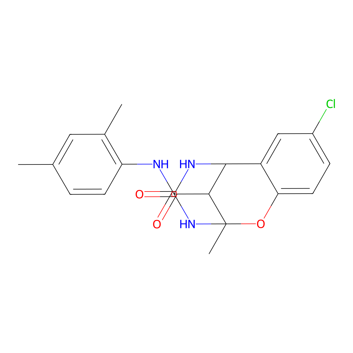 4-chloro-N-(2,4-dimethylphenyl)-9-methyl-11-oxo-8-oxa-10,12-diazatricyclo[7.3.1.0^{2,7}]trideca-2,4,6-triene-13-carboxamide molecular structure, CAS 1053163-40-8