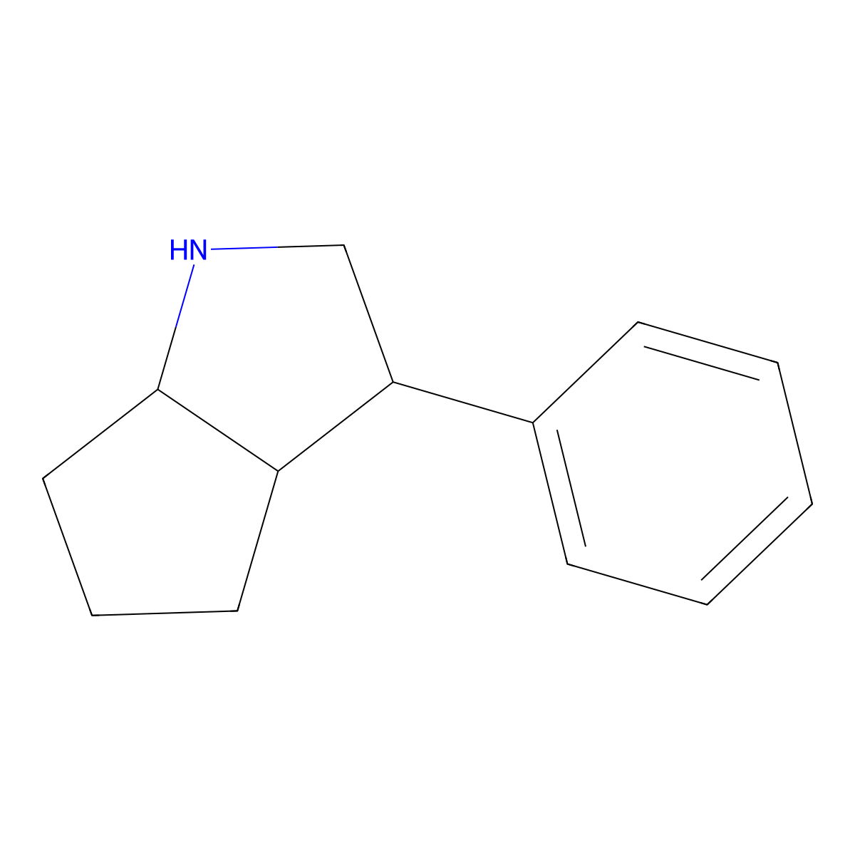3-Phenyl-octahydrocyclopenta(b)pyrrole molecular structure, CAS 1053170-20-9