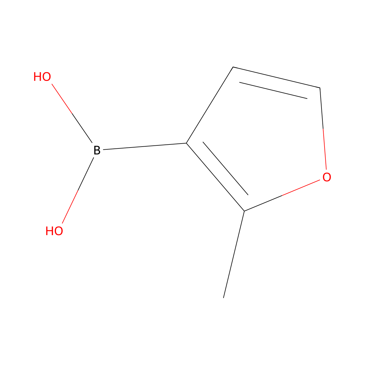 (2-Methylfuran-3-yl)boronic acid molecular structure, CAS 1053182-85-6