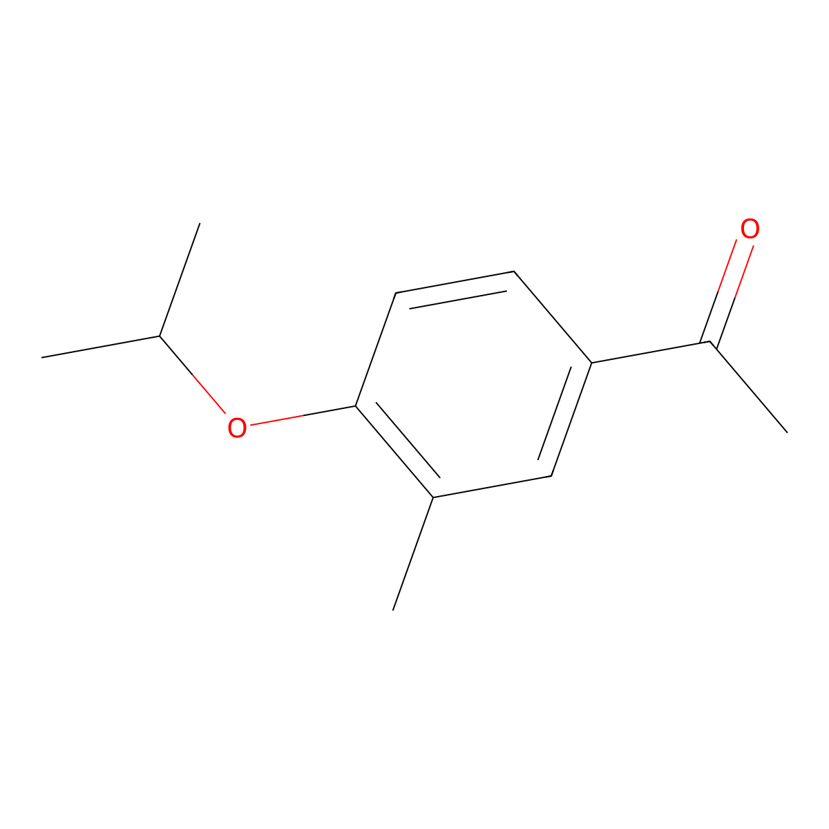 1-[3-Methyl-4-(propan-2-yloxy)phenyl]ethan-1-one molecular structure, CAS 105321-55-9