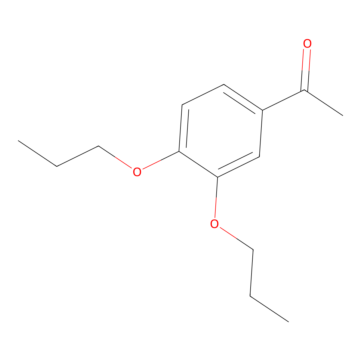 1-(3,4-Dipropoxyphenyl)ethan-1-one molecular structure, CAS 105321-59-3