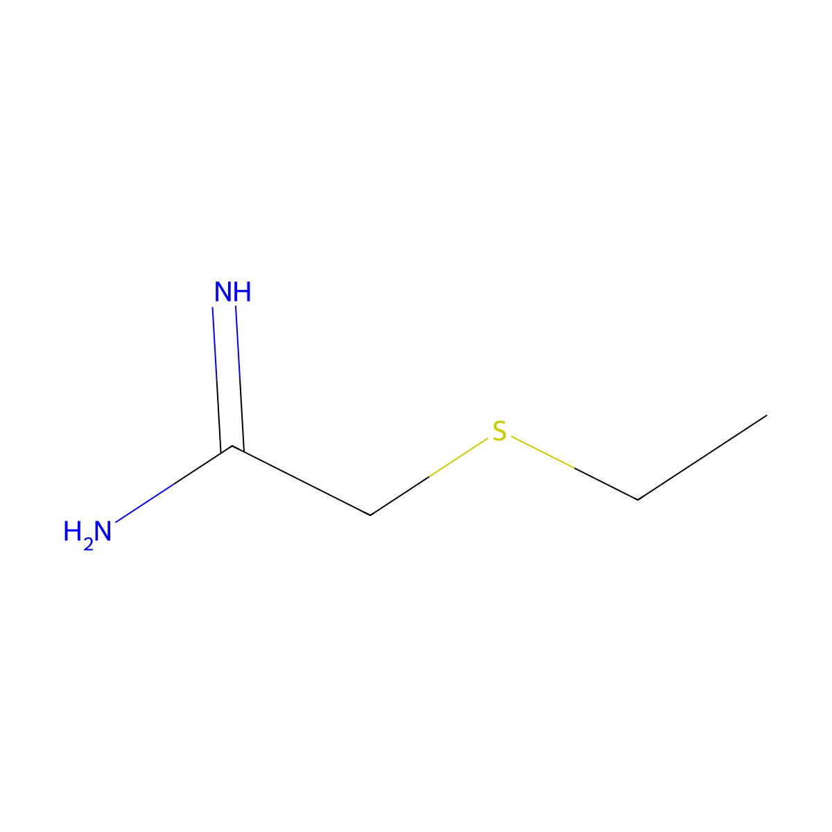 2-(Ethylsulfanyl)ethanimidamide molecular structure, CAS 105324-24-1