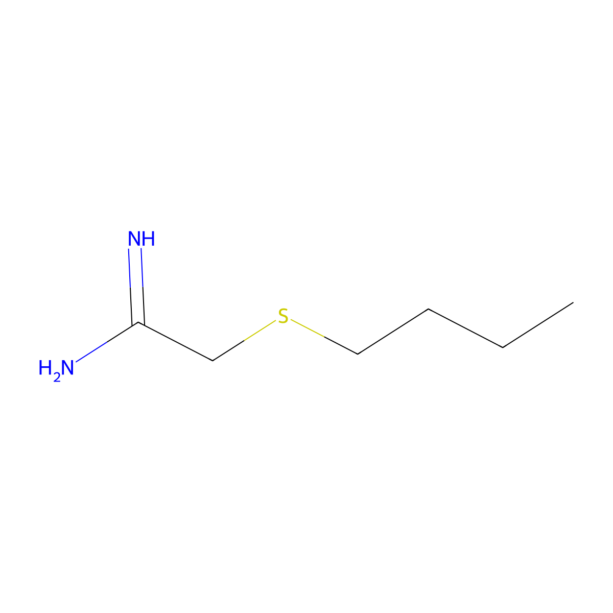 2-(Butylthio)acetamidine molecular structure, CAS 105324-30-9