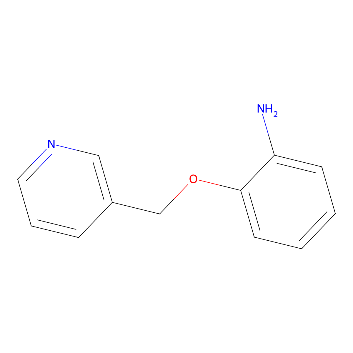 2-(Pyridin-3-ylmethoxy)aniline molecular structure, CAS 105326-60-1