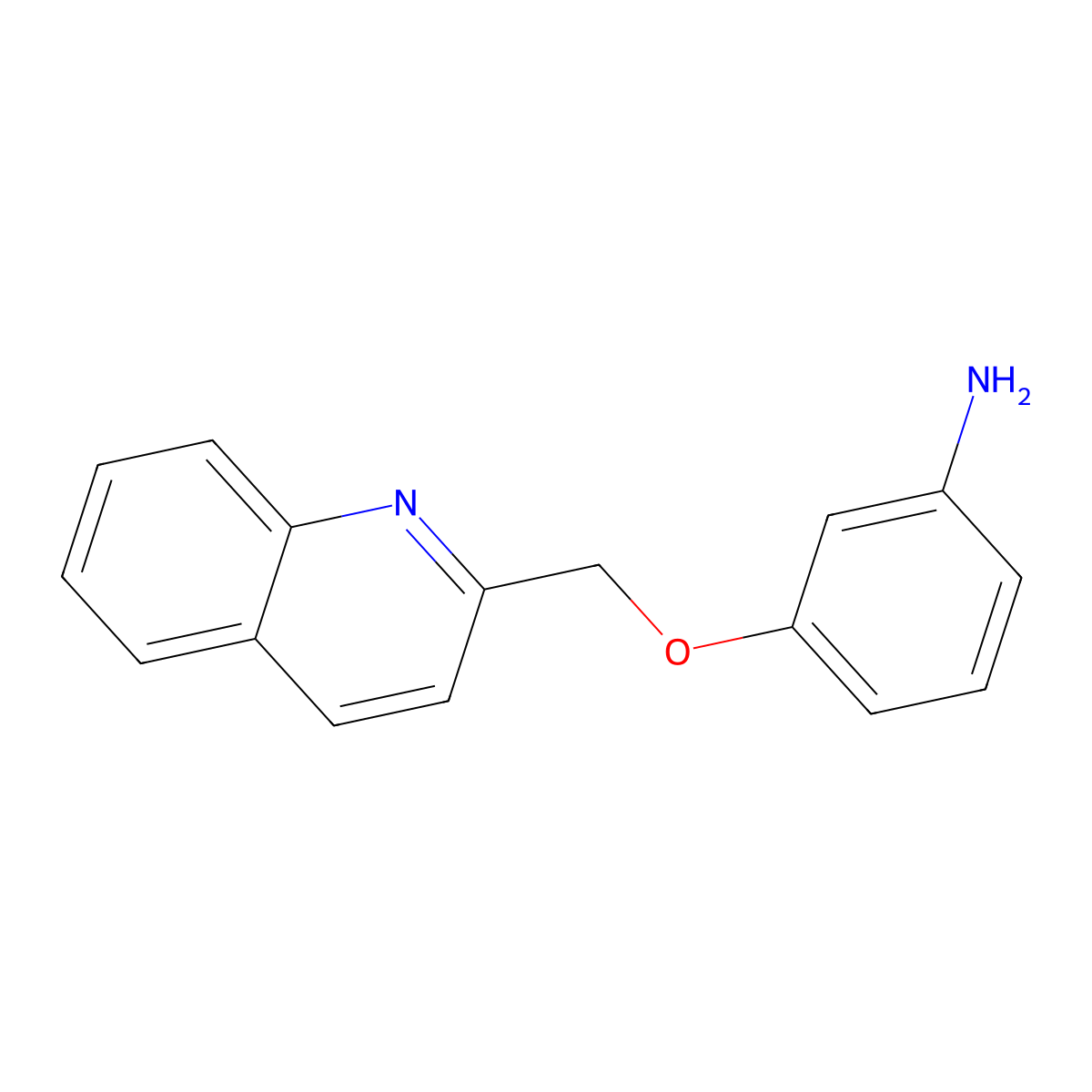 3-(2-Quinolinylmethyloxy)aniline molecular structure, CAS 105326-65-6