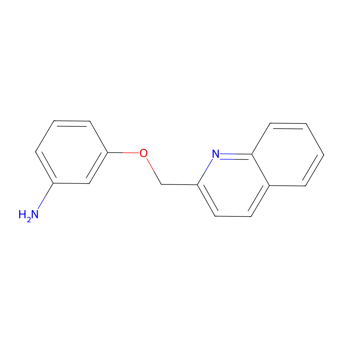 3-(2-Quinolinylmethyloxy)aniline molecular structure, CAS 105326-65-6