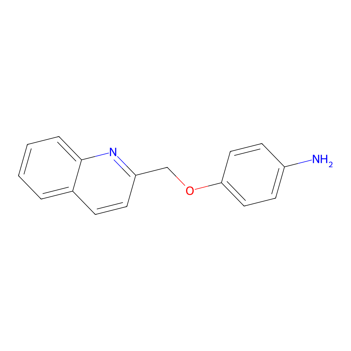 4-(Quinolin-2-ylmethoxy)aniline molecular structure, CAS 105326-95-2