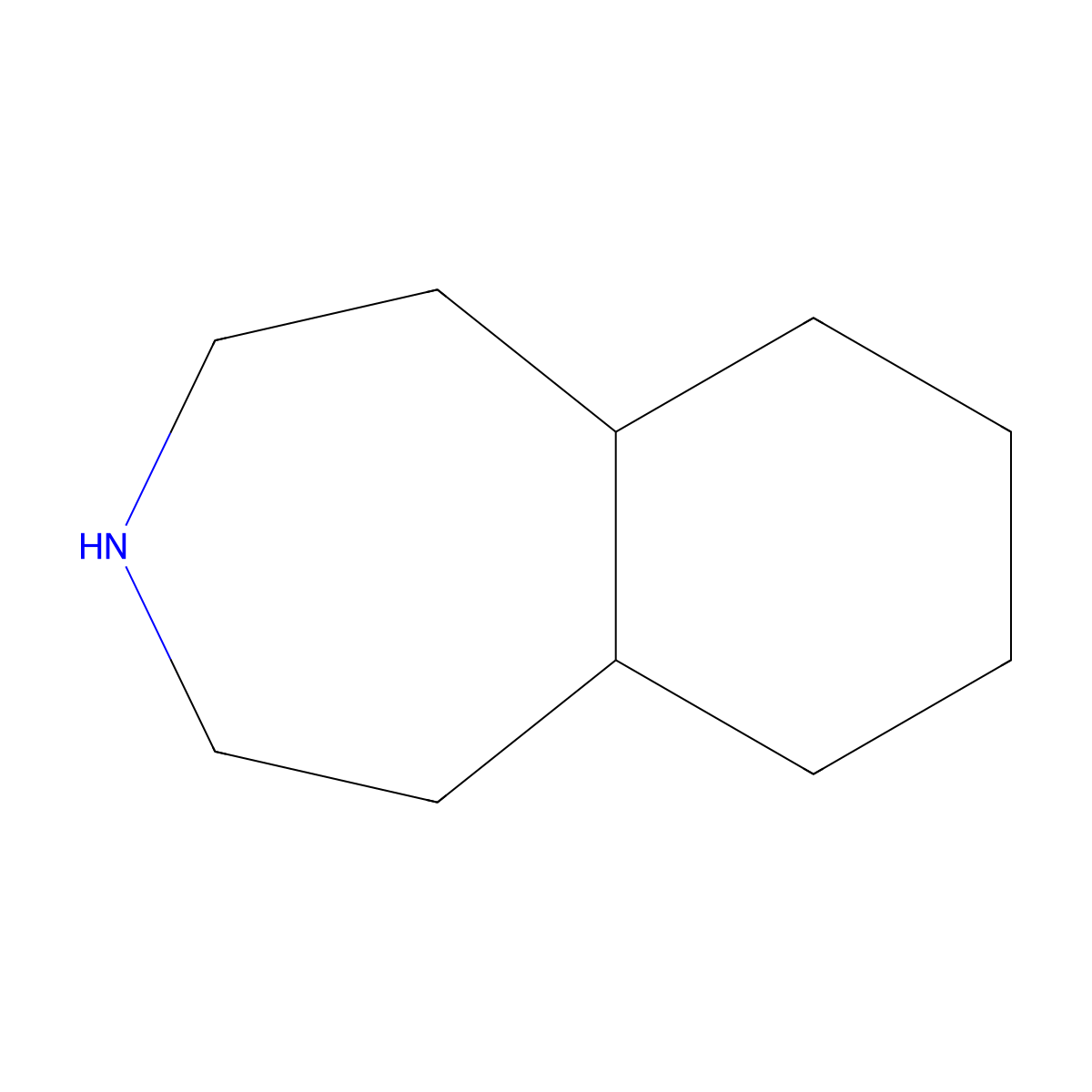 decahydro-1H-3-benzazepine molecular structure, CAS 10533-21-8