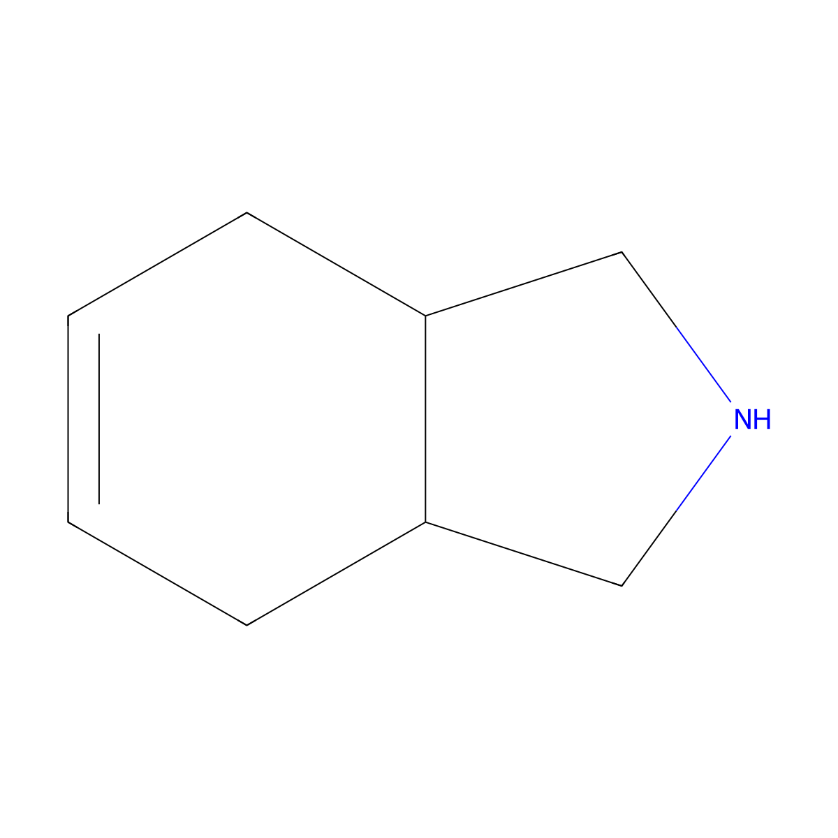 2,3,3a,4,7,7a-Hexahydro-1H-isoindole molecular structure, CAS 10533-30-9