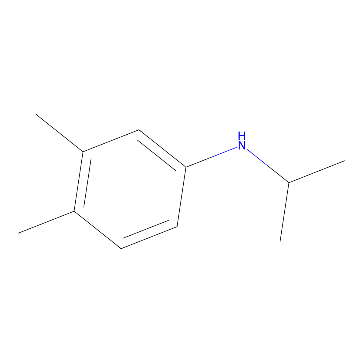 3,4-Dimethyl-N-(propan-2-yl)aniline molecular structure, CAS 105336-21-8