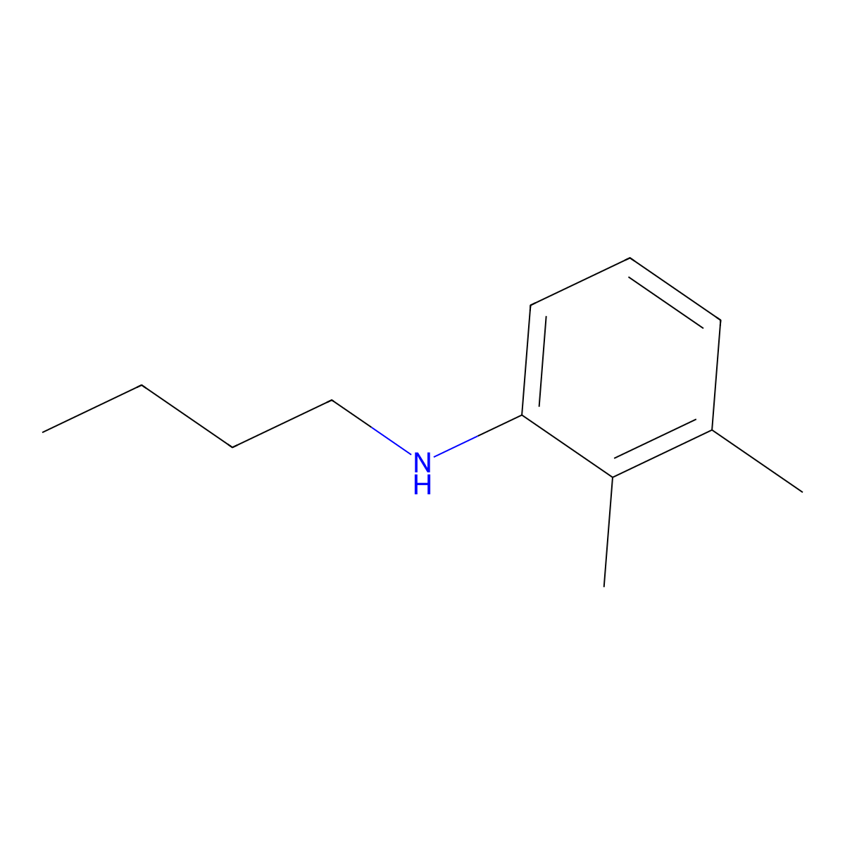 N-butyl-2,3-dimethylaniline molecular structure, CAS 105336-22-9