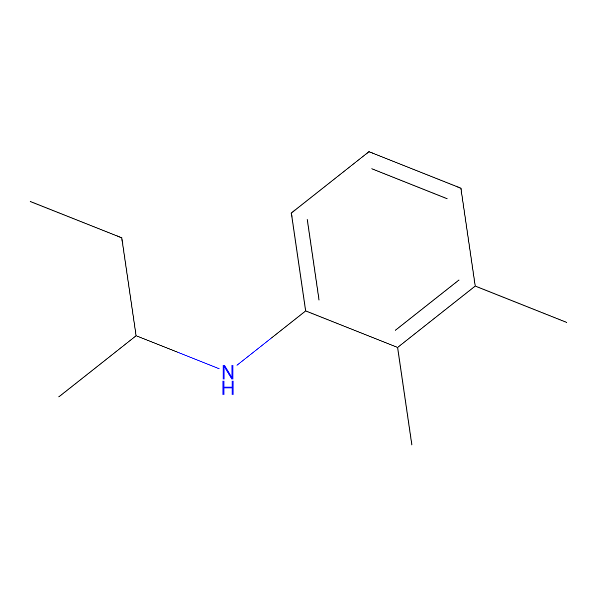 N-(Butan-2-yl)-2,3-dimethylaniline molecular structure, CAS 105336-25-2