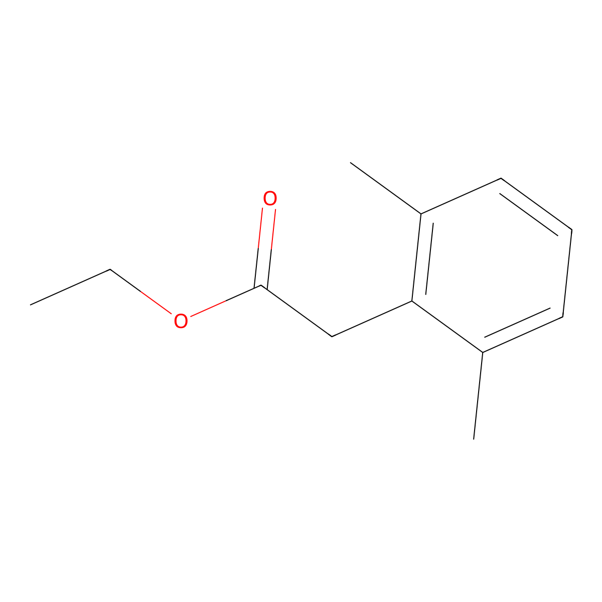 Ethyl 2-(2,6-dimethylphenyl)acetate molecular structure, CAS 105337-15-3