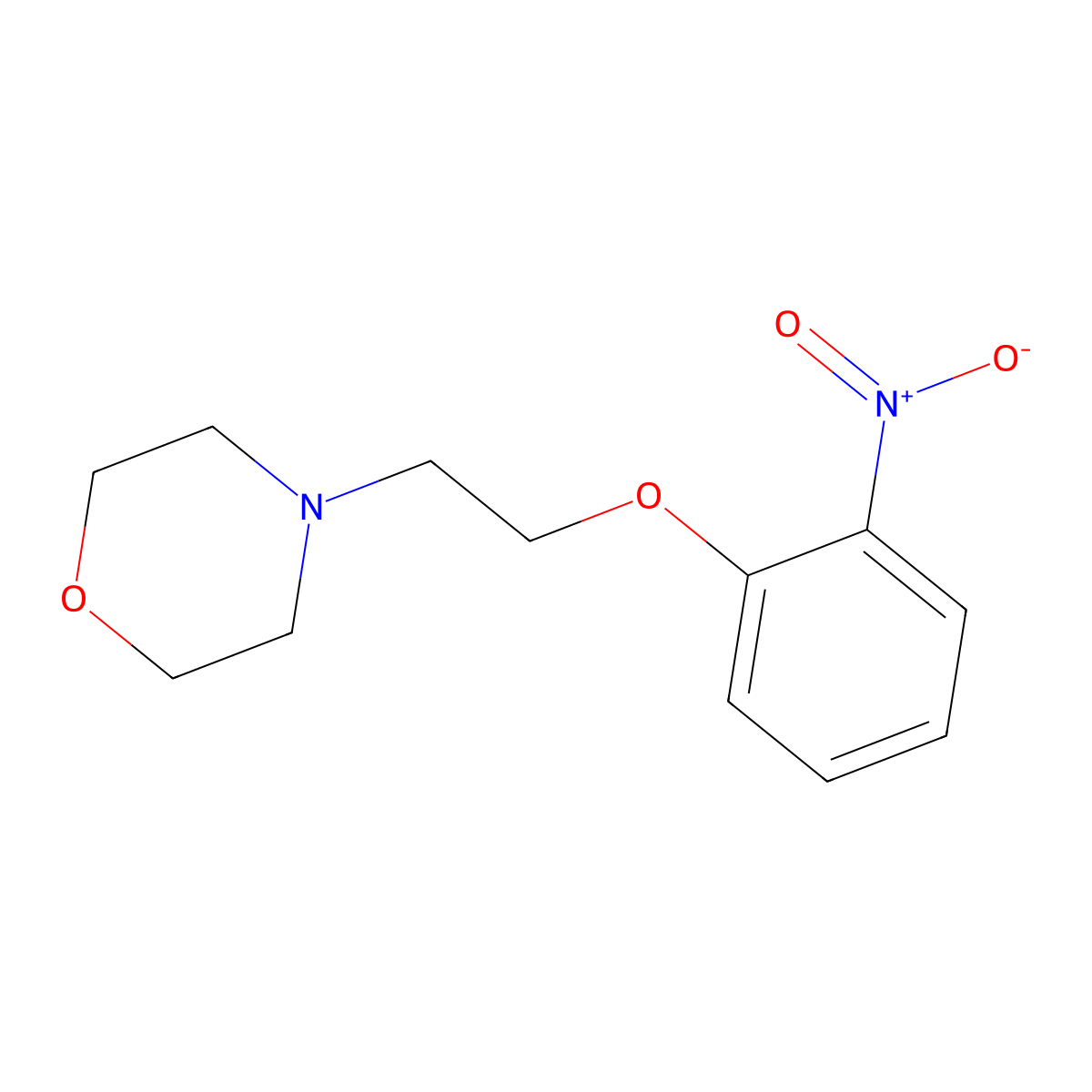 4-[2-(2-Nitrophenoxy)ethyl]morpholine molecular structure, CAS 105337-21-1