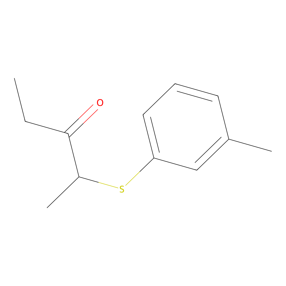 2-(M-tolylthio)pentan-3-one molecular structure, CAS 105337-77-7