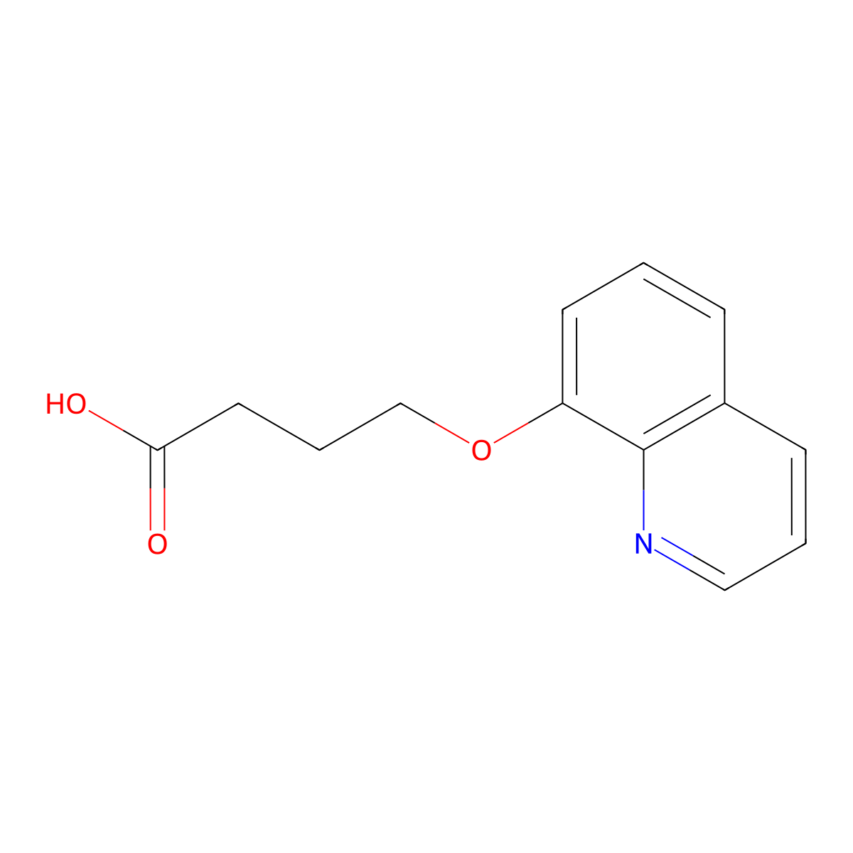4-(Quinolin-8-yloxy)-butyric acid molecular structure, CAS 105338-15-6