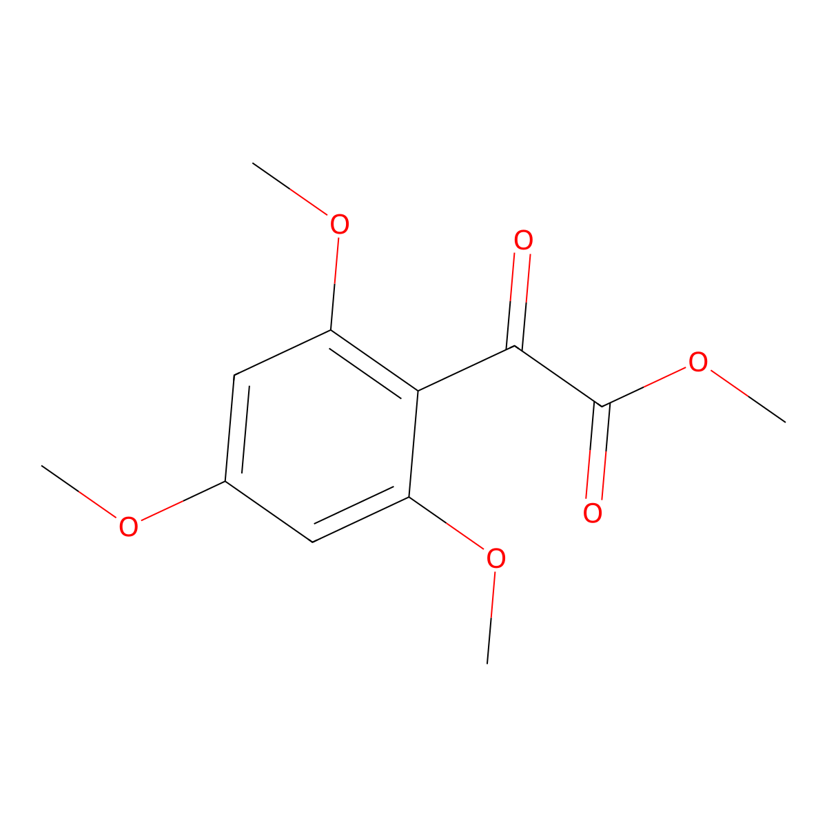 Methyl 2,4,6-trimethoxy-alpha-oxobenZeneacetate molecular structure, CAS 105338-30-5