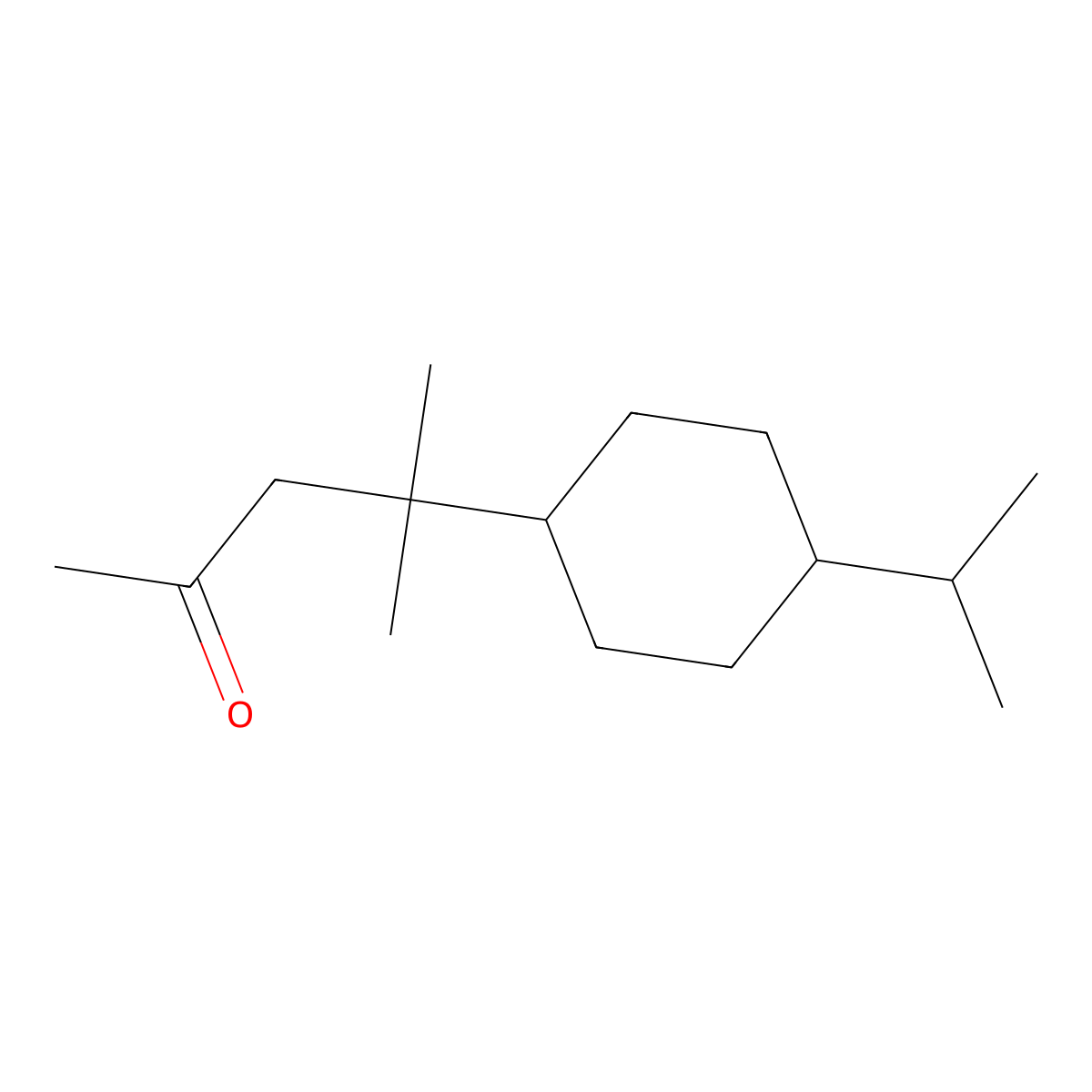 4-(4-(Isopropyl)cyclohexyl)-4-methylpentan-2-one molecular structure, CAS 10534-37-9