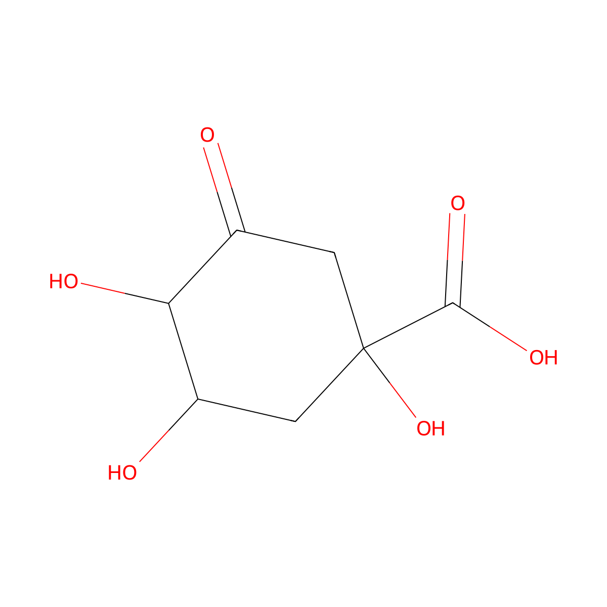 3-Dehydroquinic Acid molecular structure, CAS 10534-44-8