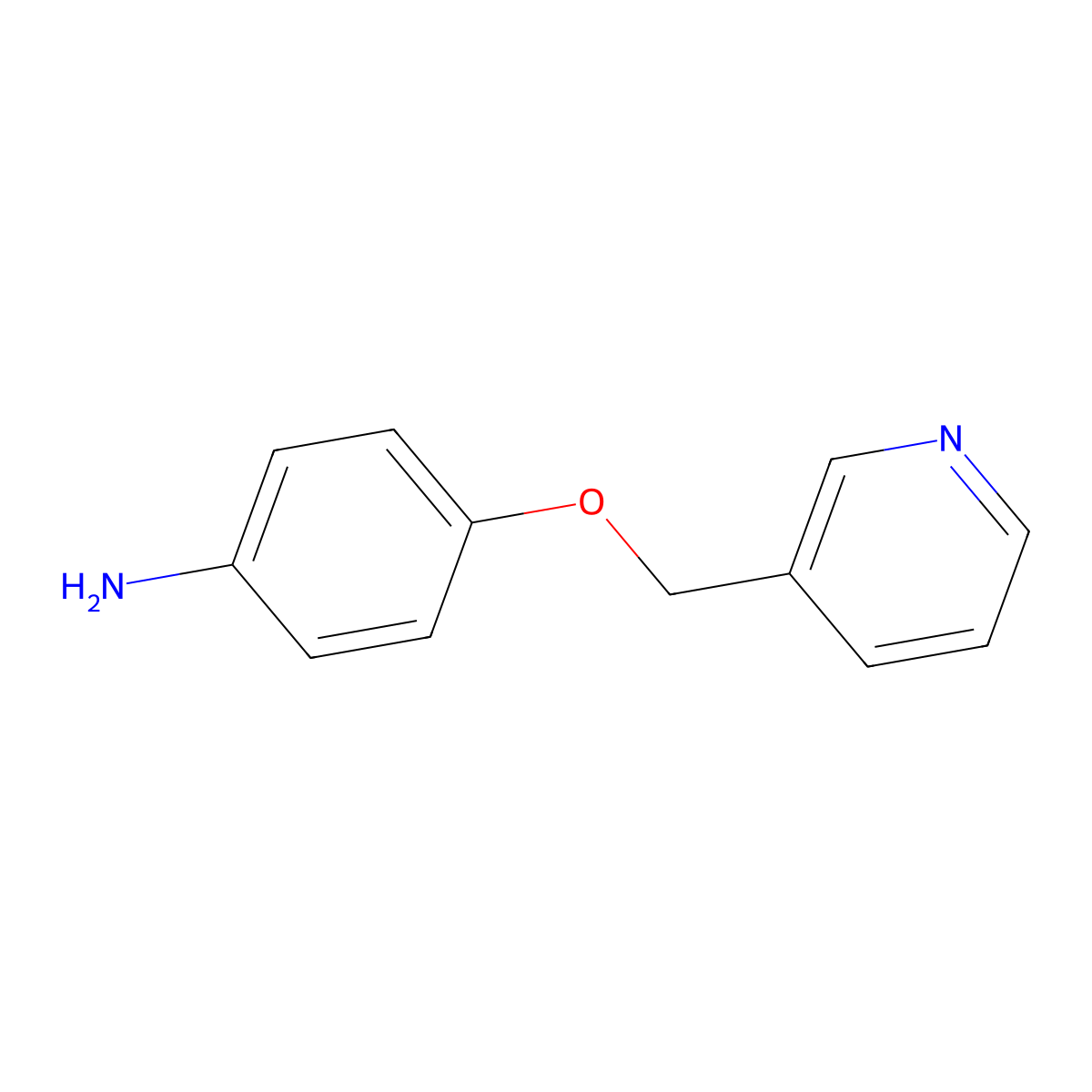 4-[(Pyridin-3-yl)methoxy]aniline molecular structure, CAS 105350-44-5