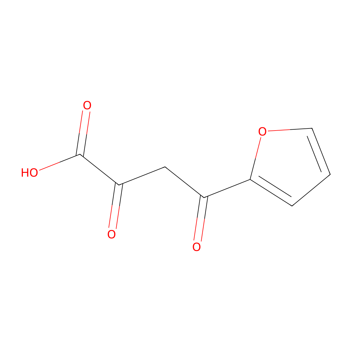 4-(Furan-2-yl)-2,4-dioxobutanoic acid molecular structure, CAS 105356-51-2