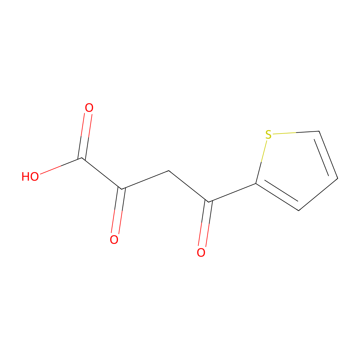 2,4-Dioxo-4-(thiophen-2-yl)butanoic acid molecular structure, CAS 105356-57-8