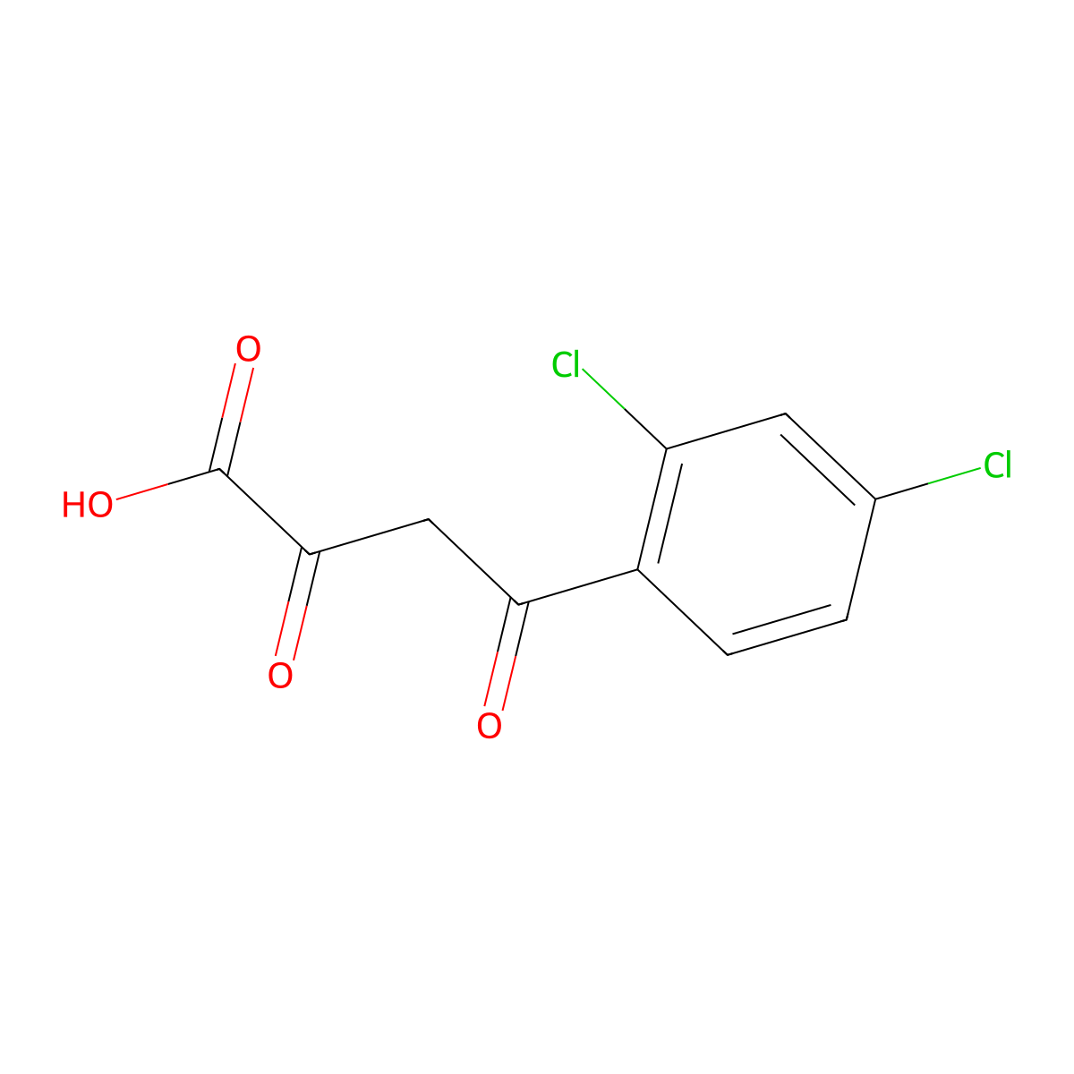 4-(2,4-Dichlorophenyl)-2,4-dioxobutanoic acid molecular structure, CAS 105356-70-5