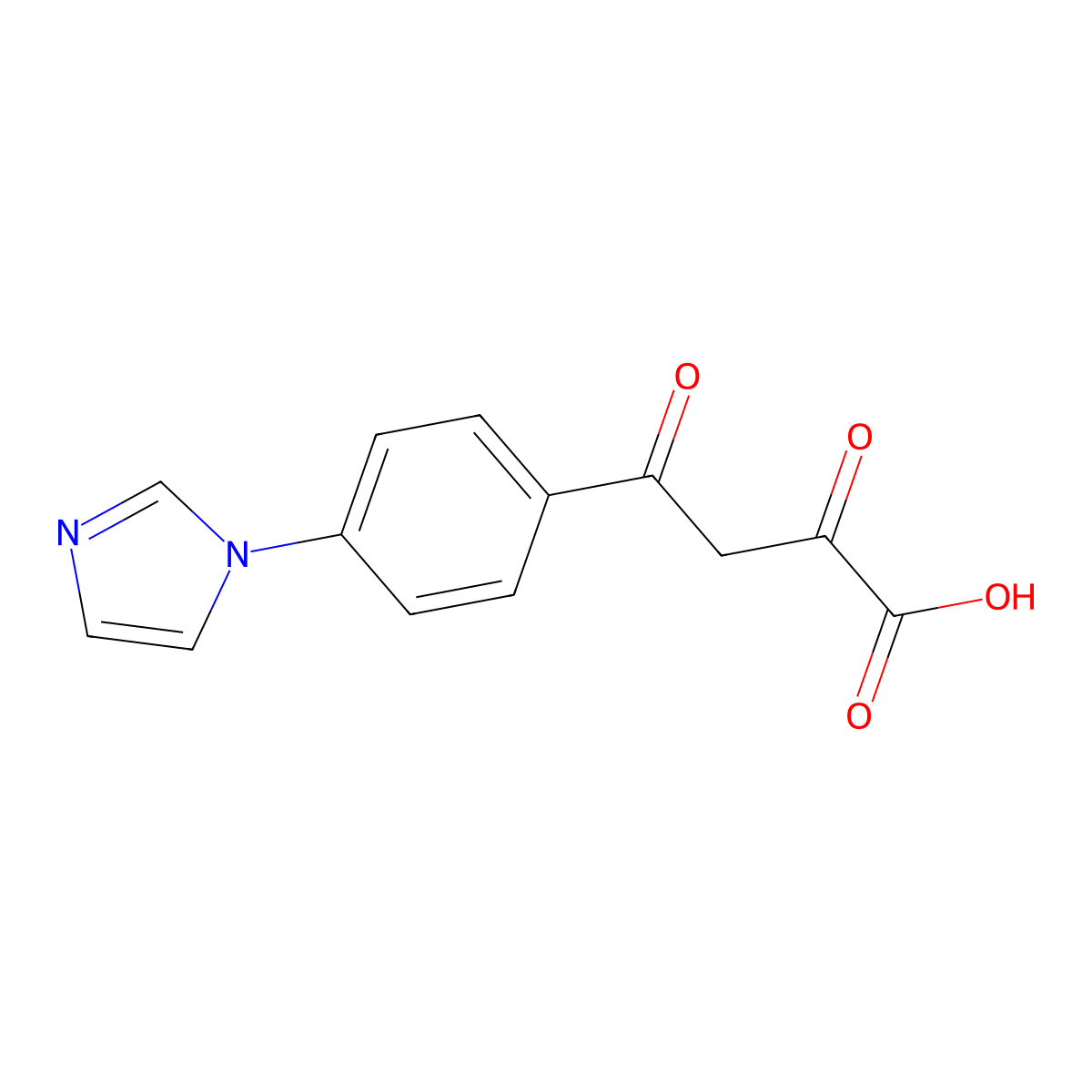 4-[4-(1h-Imidazol-1-yl)phenyl]-2,4-dioxo-butanoic acid molecular structure, CAS 105356-71-6