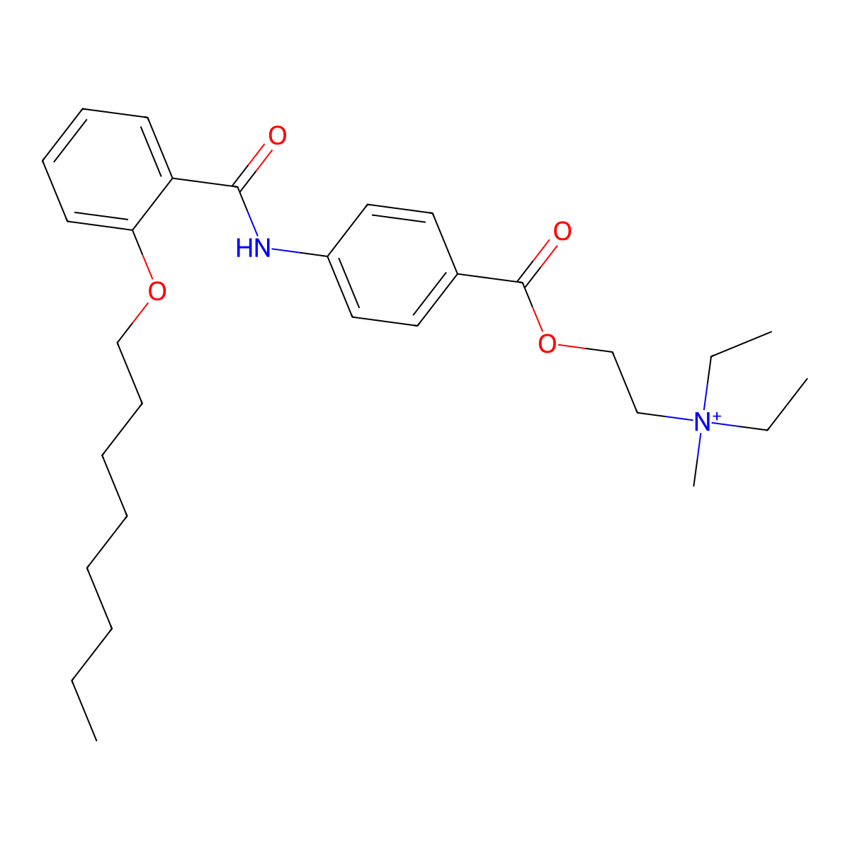 Otilonium molecular structure, CAS 105360-89-2