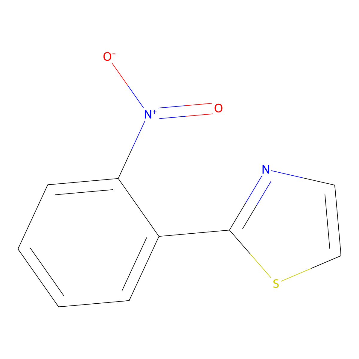 2-(2-Nitro-phenyl)-thiazole molecular structure, CAS 105361-76-0