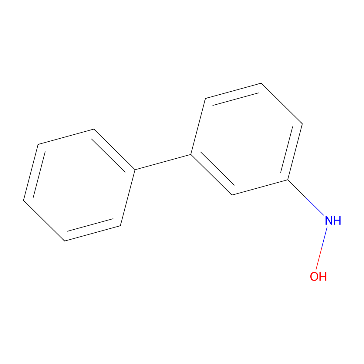 N-Hydroxy-3-aminobiphenyl molecular structure, CAS 105361-85-1