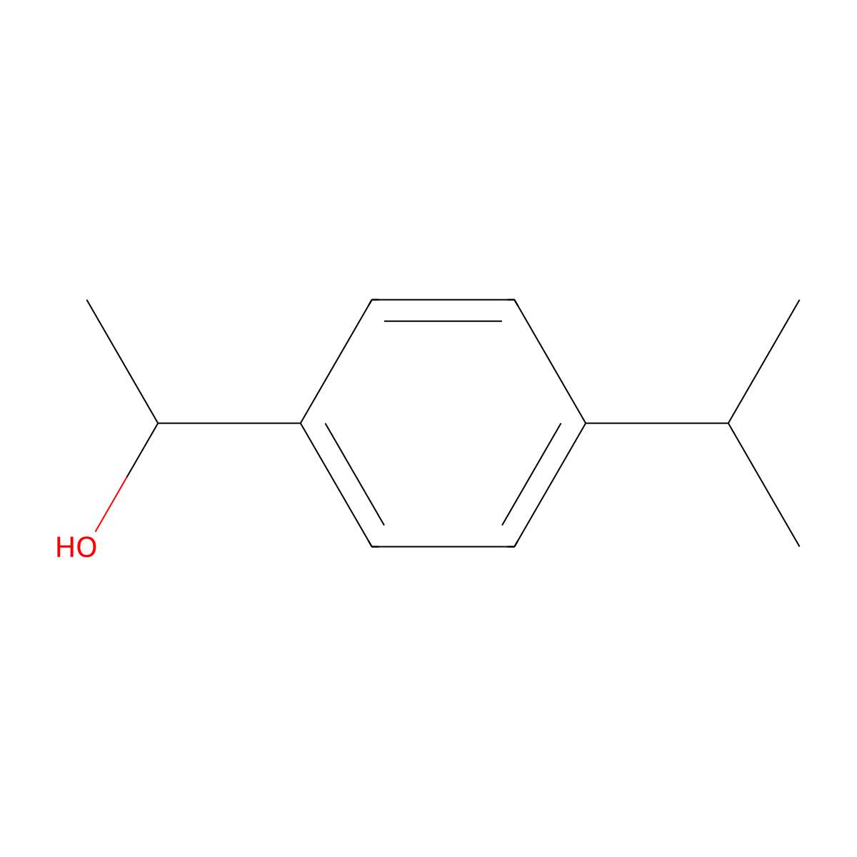 (1R)-1-(4-isopropylphenyl)ethanol molecular structure, CAS 105364-42-9