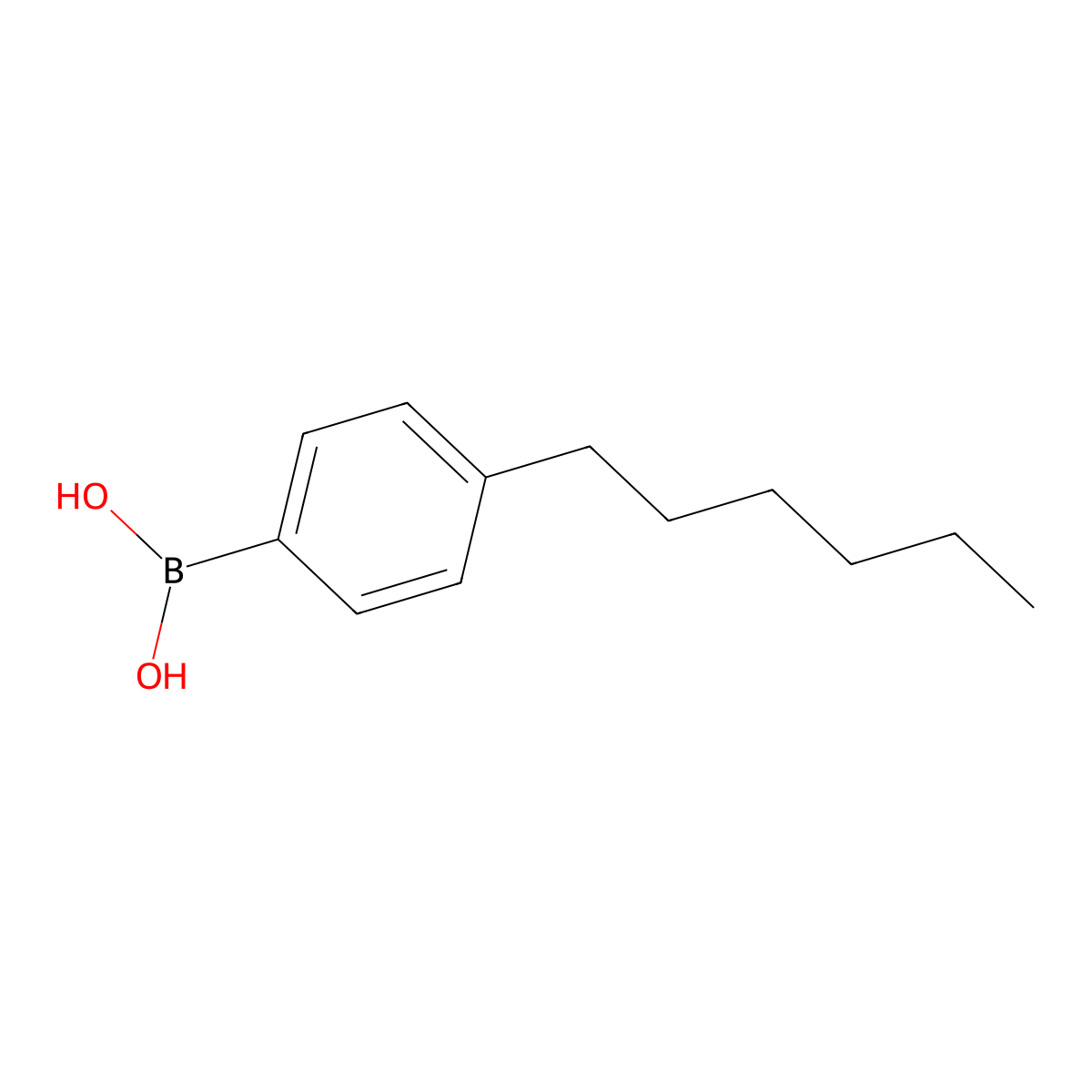 4-Hexylphenylboronic Acid molecular structure, CAS 105365-50-2