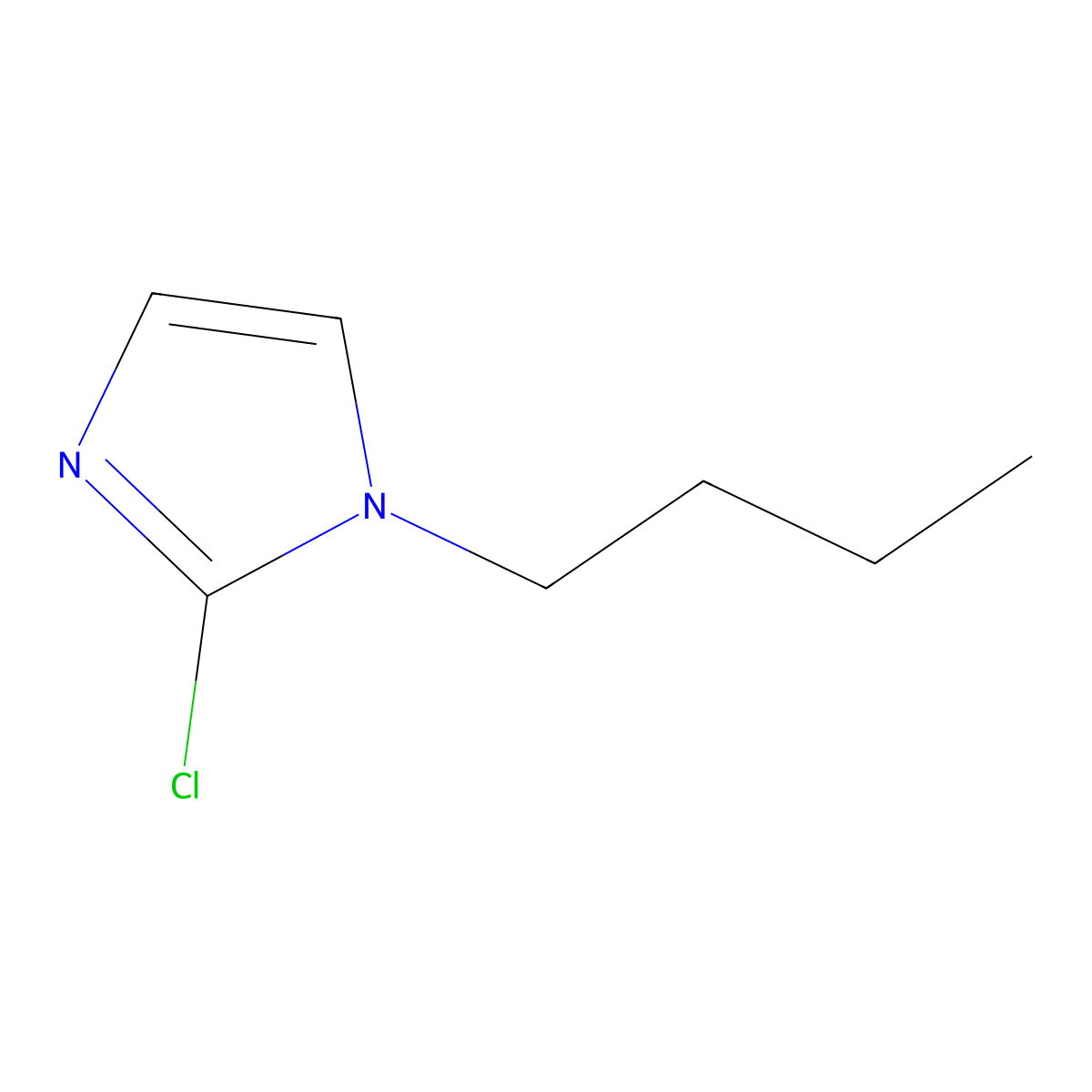 1-Butyl-2-chloro-1H-imidazole molecular structure, CAS 1053655-55-2
