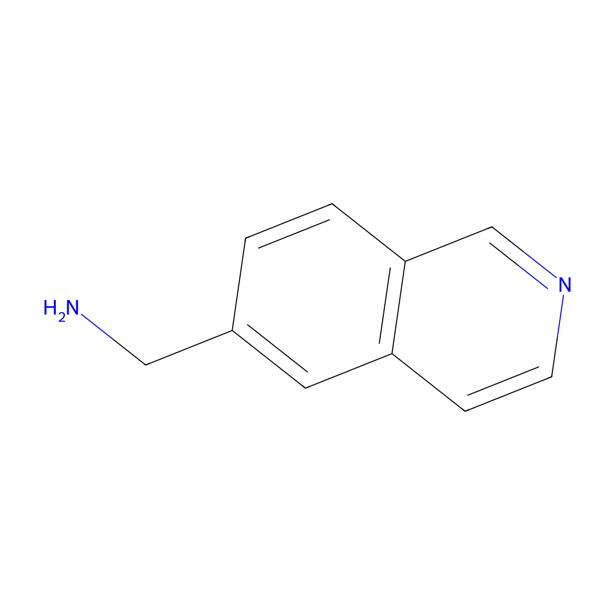 (Isoquinolin-6-yl)methanamine molecular structure, CAS 1053655-94-9