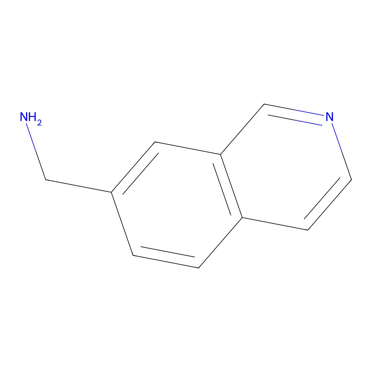 Isoquinolin-7-ylmethanamine molecular structure, CAS 1053655-96-1