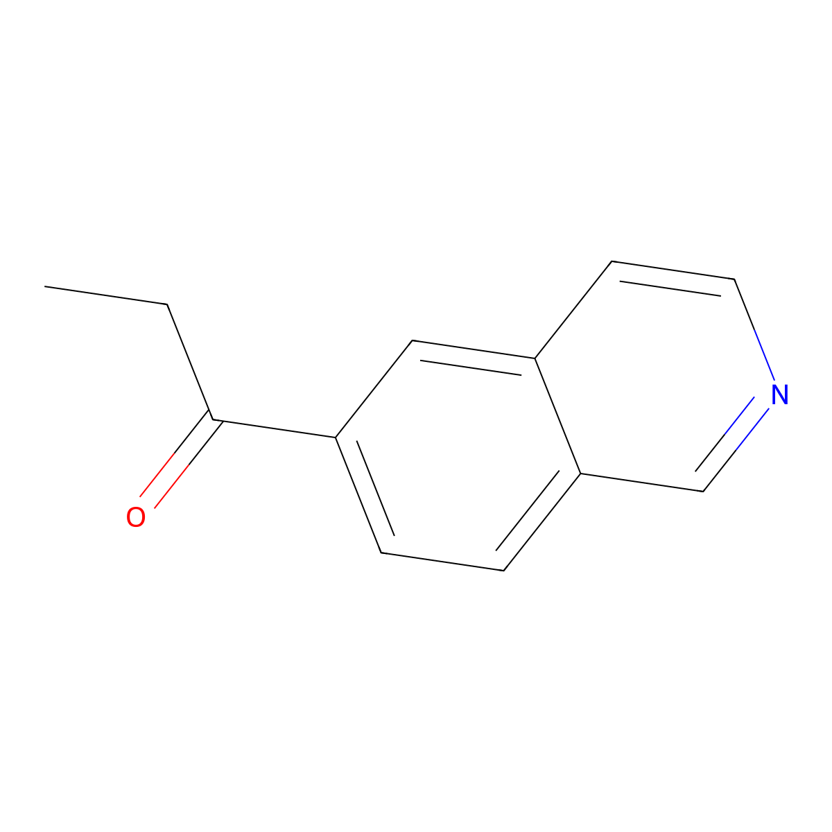 1-(Isoquinolin-6-YL)propan-1-one molecular structure, CAS 1053656-04-4